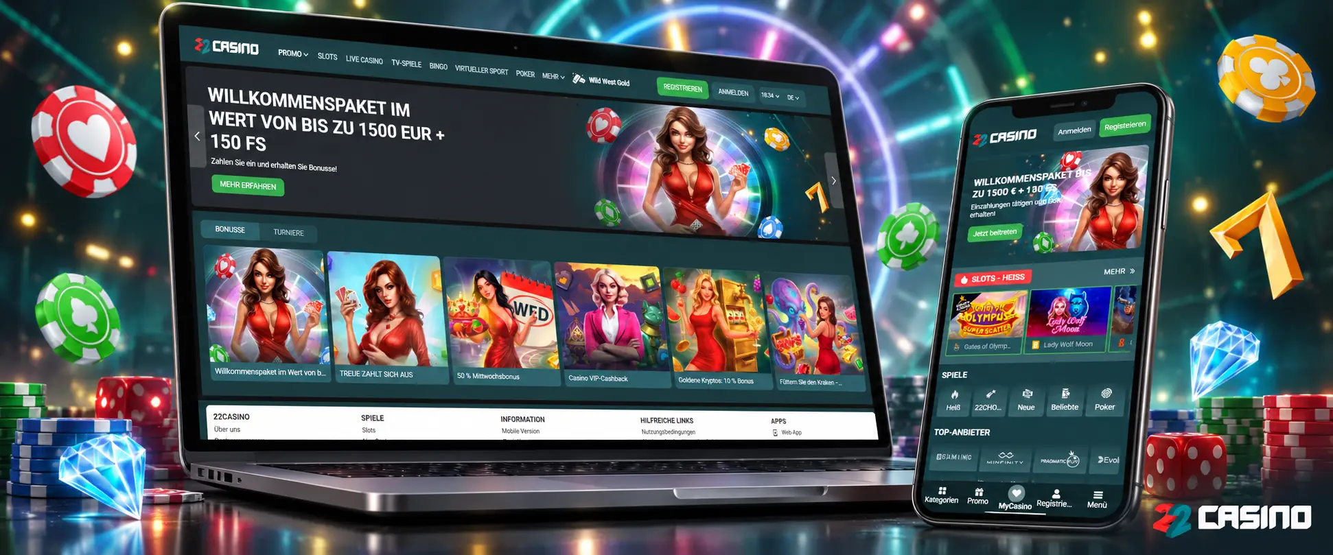 Weekly Promotions bei 22Casino Weekly Promotions bei 22Casino
